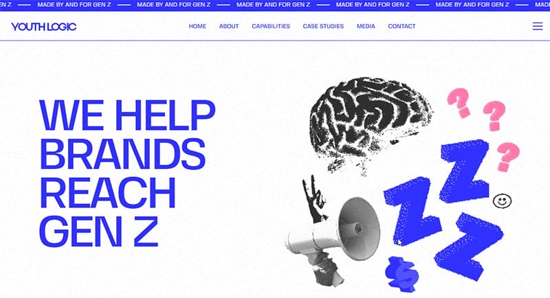 26. Youth Logic - Awesome 3D Website Example