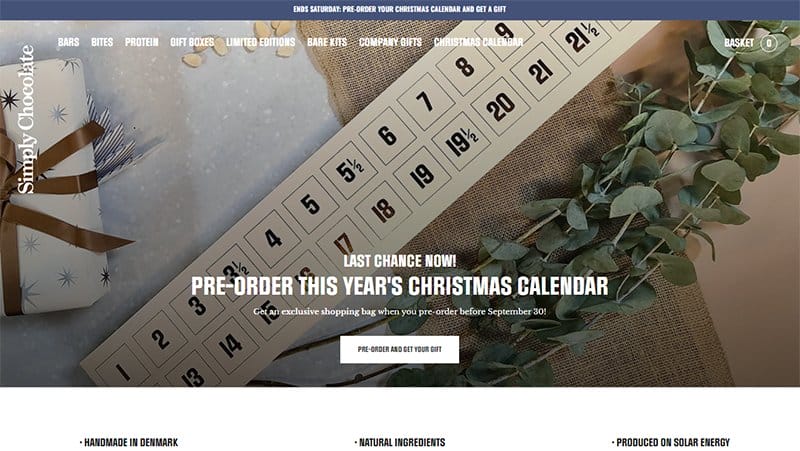 27. Simply Chocolate - Best High Converting Website Example