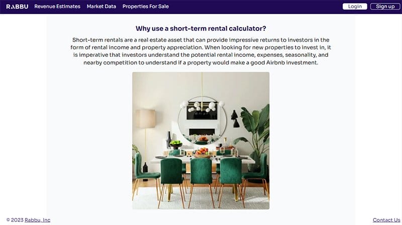 28. Rabbu - Real Estate Investor Website Example
