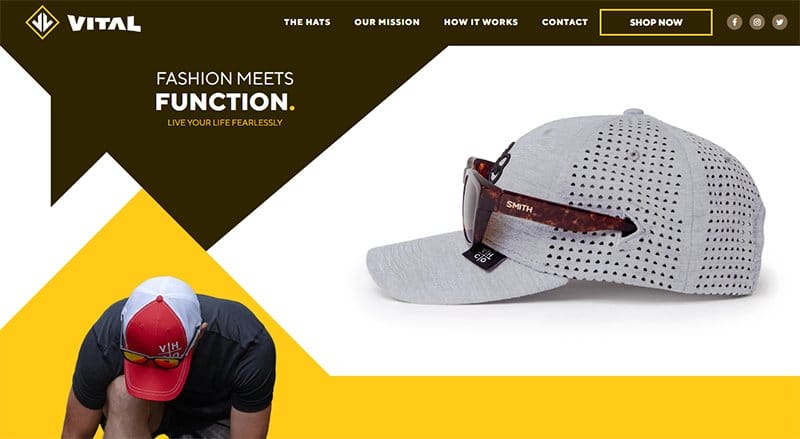 28. Vital Hat - Amazing Elementor Website Example