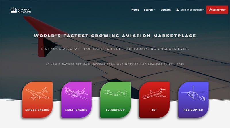 3. Aircraftking - Amazing Elementor Website Example