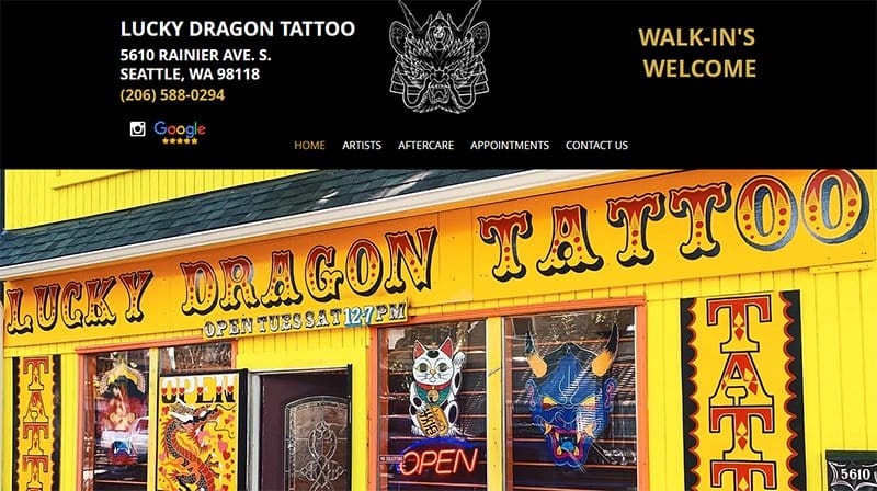 3. Lucky Dragon Tattoo - Best Tattoo Websites For Inspiration Example