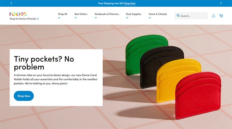 30. Poketo - Best High Converting Website Example