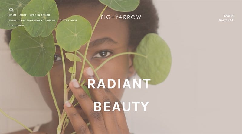 32. Fig + Yarrow - Best Website Homepage Design Example