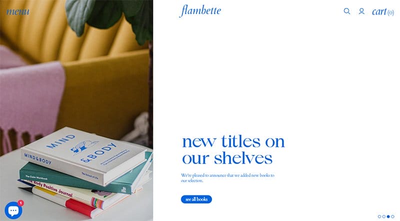 32. Flambette - Best High Converting Website Example