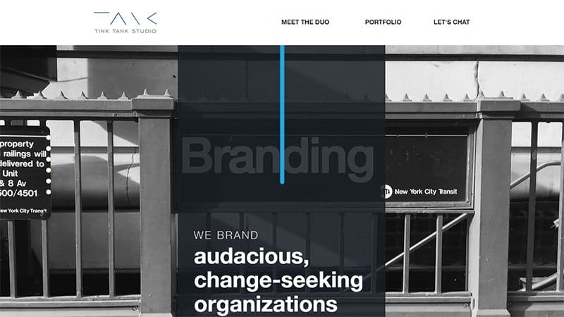 33. Tink Tank Studio - Beautiful Dark Websites for Inspiration Example