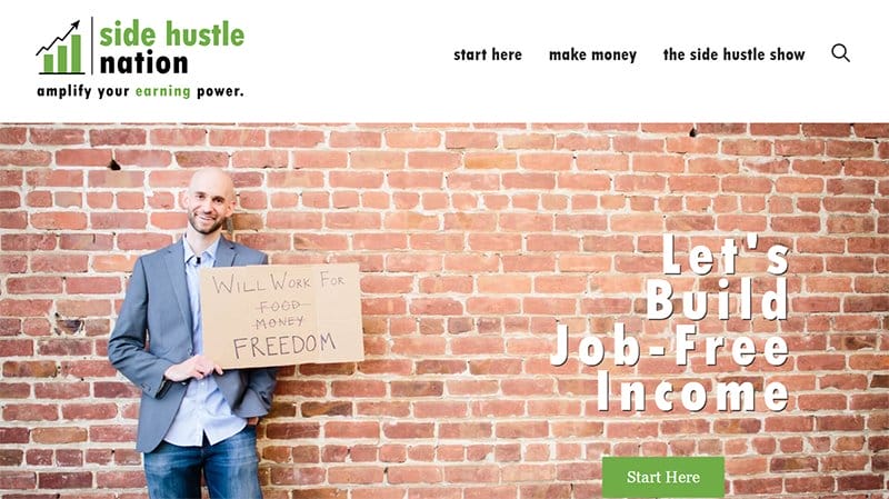 36. Side Hustle Nation - Examples Of Niche Website Example