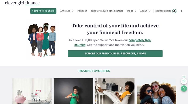 37.Clever Girl Finance - Examples Of Niche Website Example