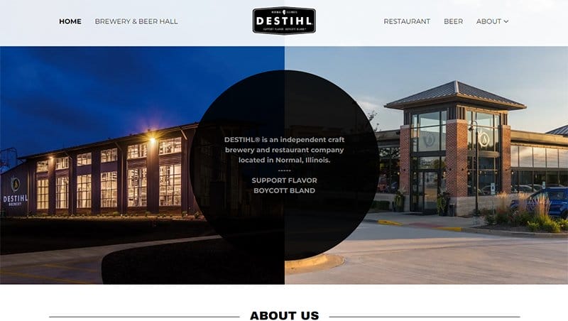 4. Destihl - GoDaddy Website Example