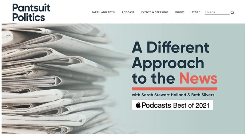 4. Pantsuit Politics - Content Creator Portfolio Example