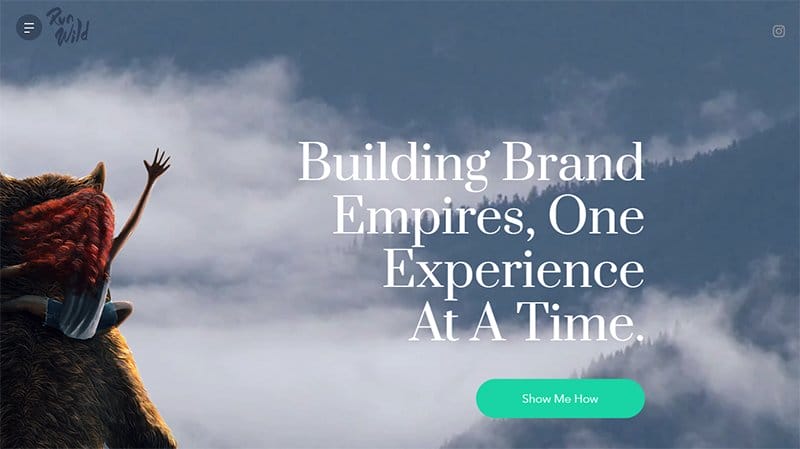 40. RunWild Design - Best Website Homepage Design Example