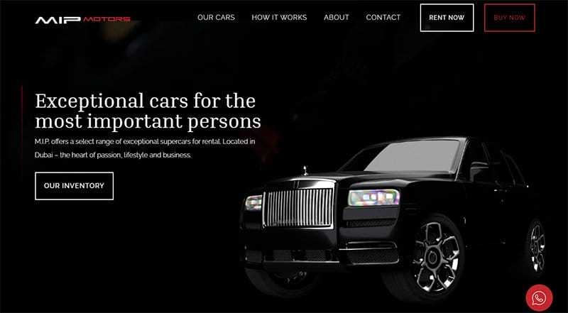 42. MIP Motors - Examples Of Niche Website Example