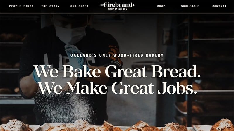 43. Firebrand Artisan Breads - Examples Of Niche Website Example
