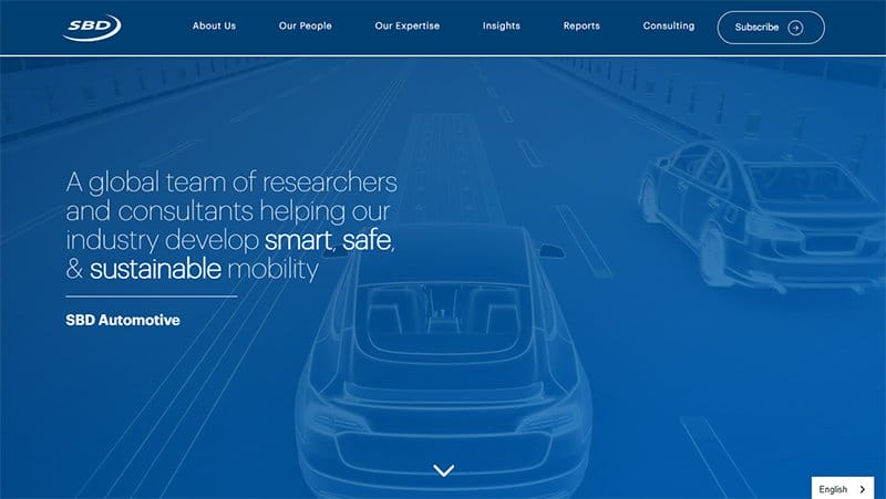 5. SBD Automotive - Great Automotive Website Example