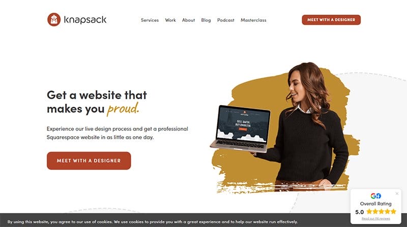 50. Knapsack Creative - Examples Of Niche Website Example