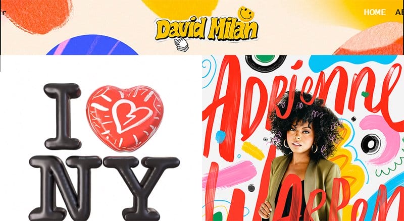 6. David Milan - Content Creator Portfolio Example