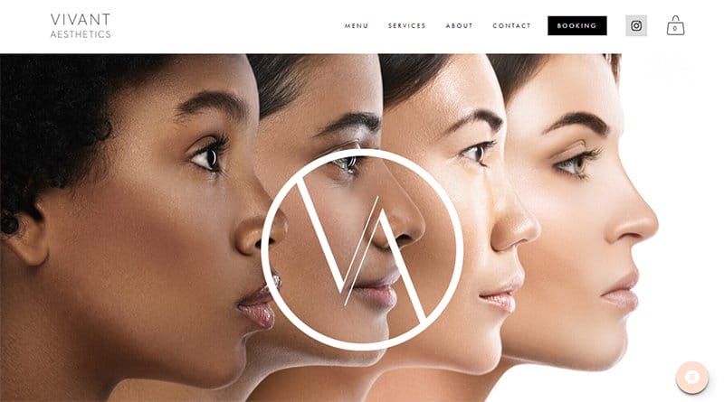 6. Vivant Aesthetics - Best Esthetician Websites For Design Inspiration Example