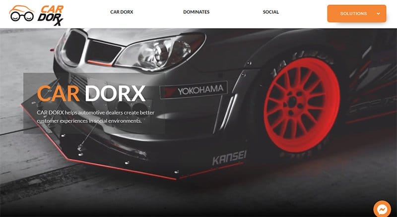 7. Car Dorx - Great Automotive Website Example