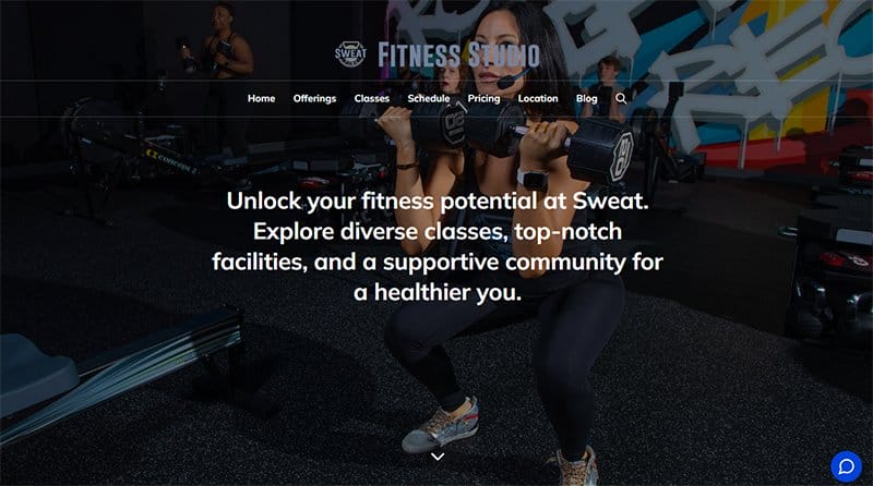 7. Sweat FXBG - Examples Of Niche Website Example