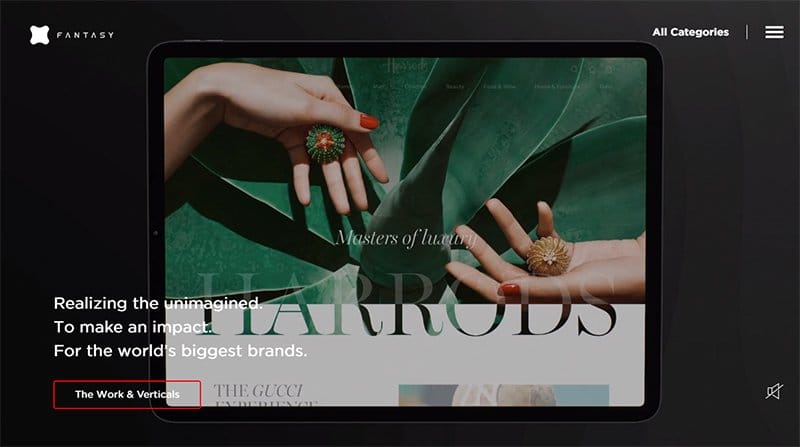 8. Fantasy - Best Digital Marketing Agency Website Example