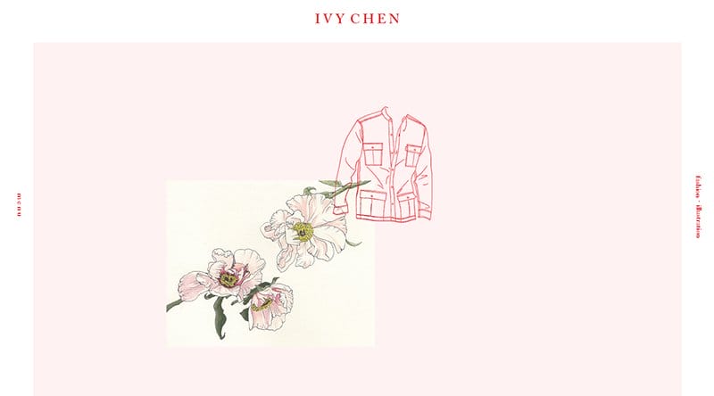 8. Ivy Chen - Awesome 3D Website Example