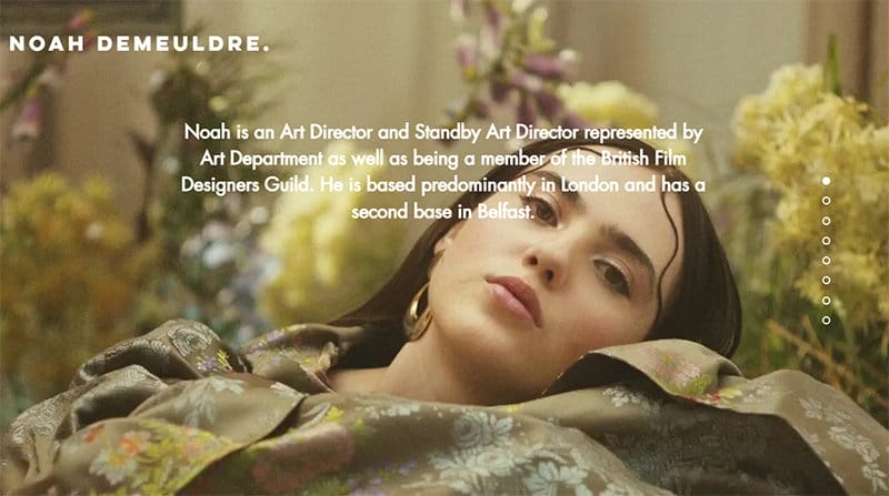 8. Noah Demeuldre - Best Website Homepage Design Example