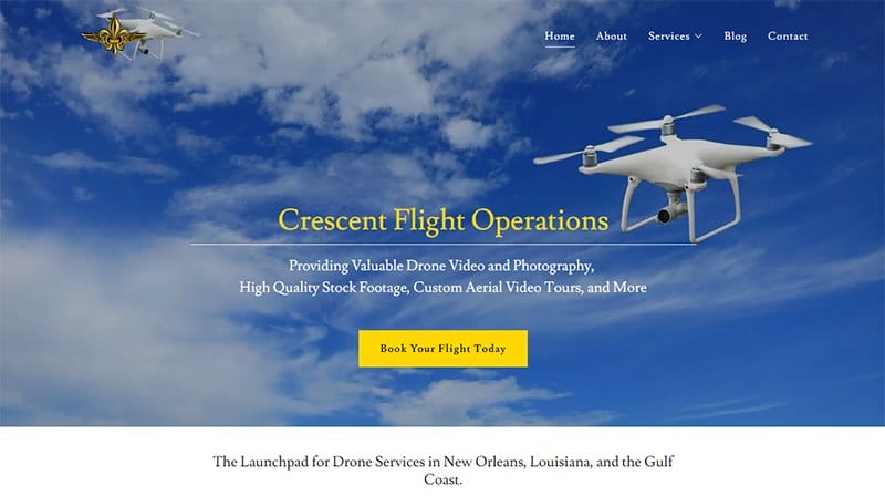 9. Crescent Flight Operations - GoDaddy Website Example