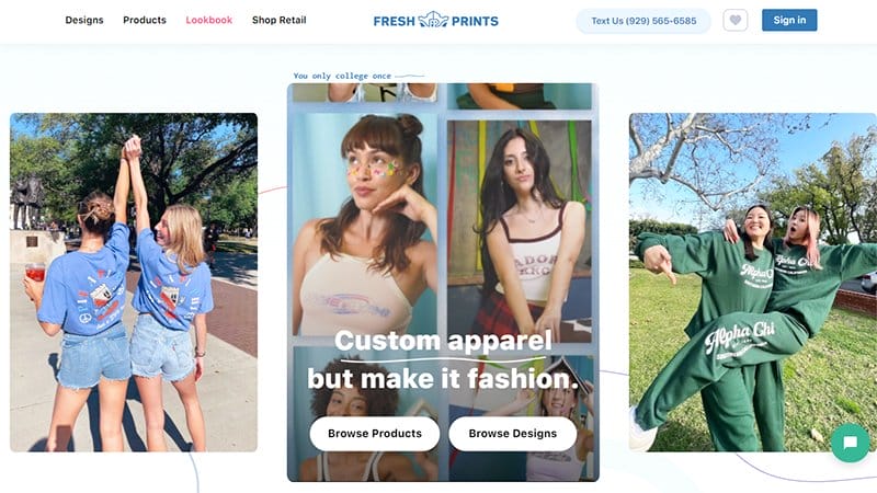 9. Fresh Prints - Best High Converting Website Example