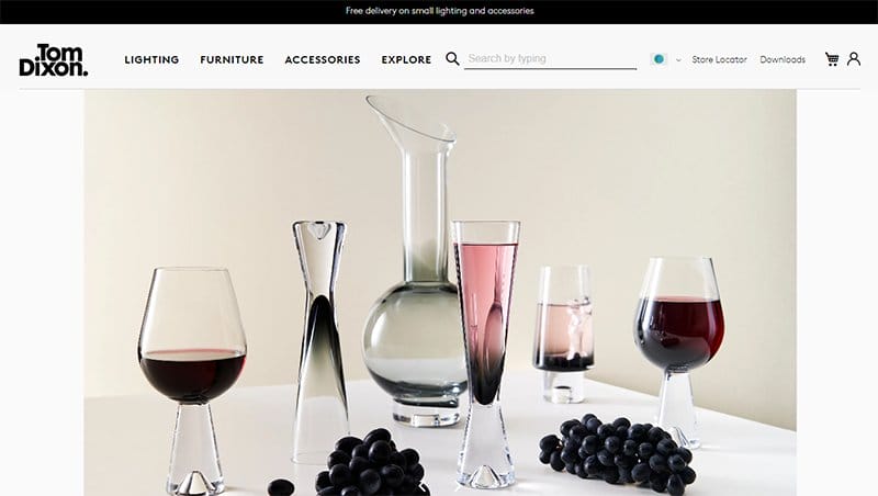 9. Tom Dixon - Biggest & Best Magento Websites and Example