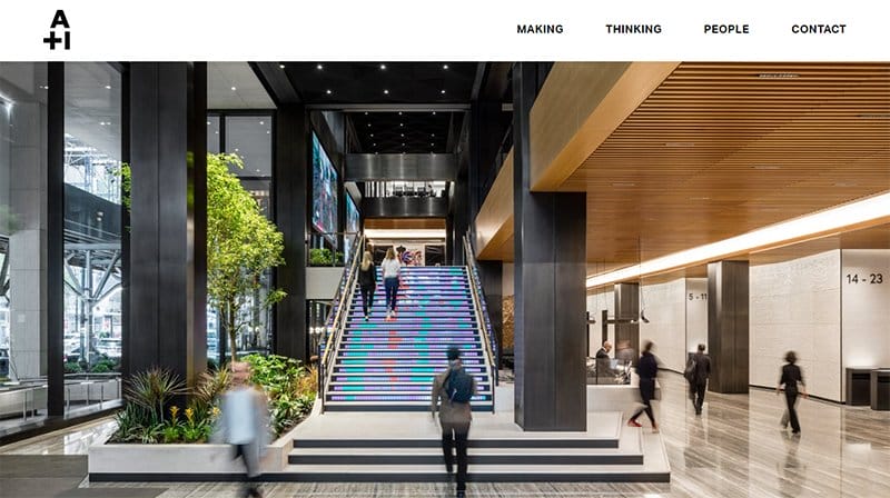 1. A+I - Stunning Corporate Website Example