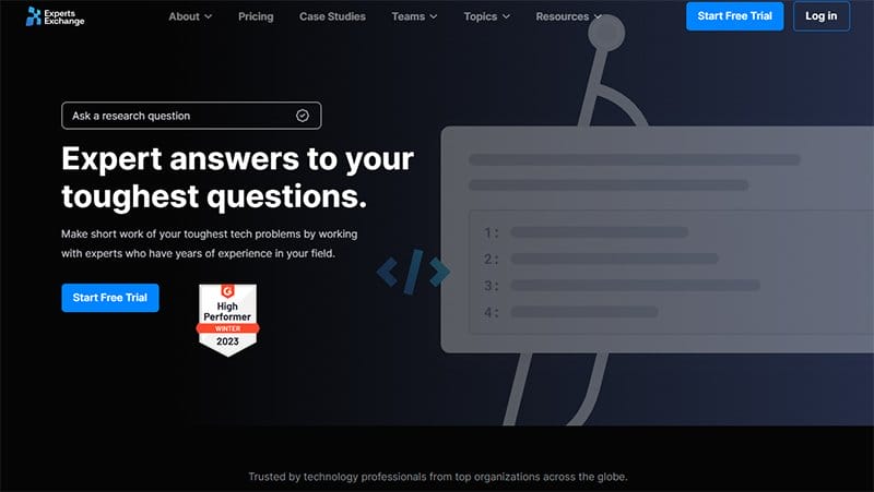 1. Experts Exchange - Best Forum Website Design Example