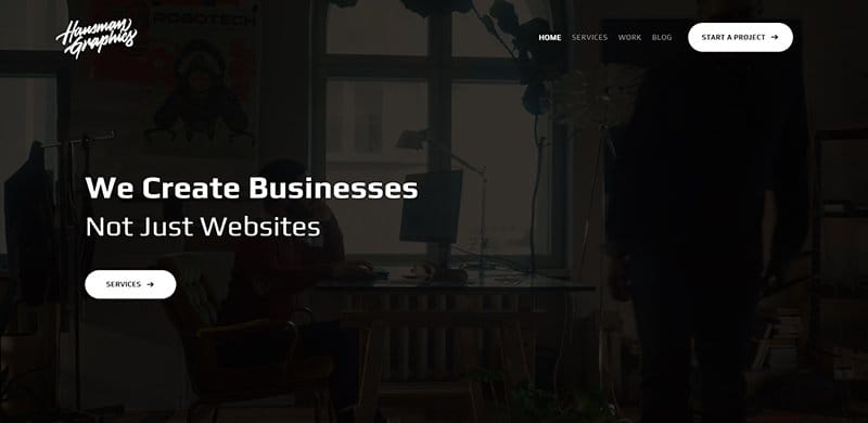 1. Hausman Graphics - Best Creative Web Design Idea Example