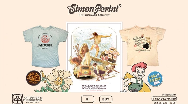 10. Simon Perini - Retro Website Design Example