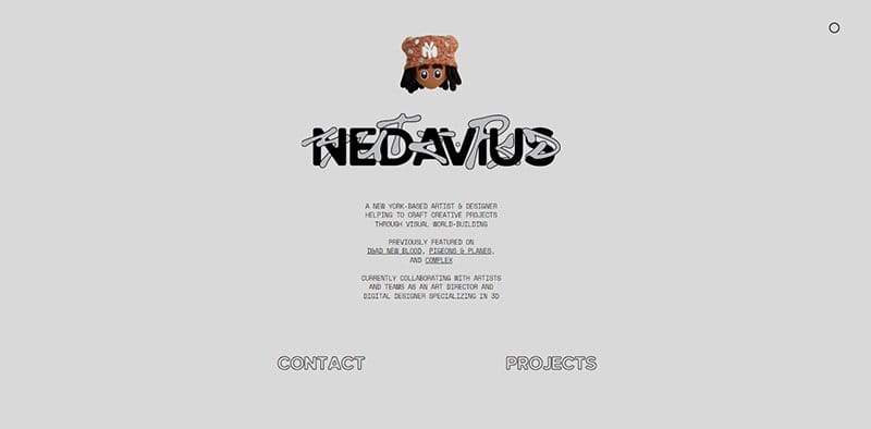 11. Nedavius - Best Creative Web Design Idea Example