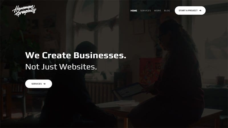 14. Hausman Graphics - Stunning Corporate Website Example