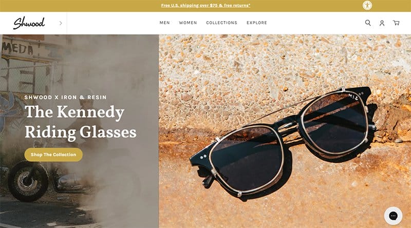 14. Shwood - Best Professional Services Website Example