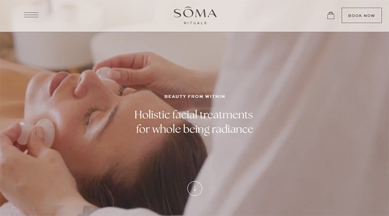 15. Soma Rituals - Stunning Corporate Website Example