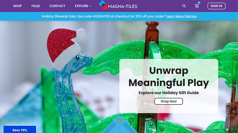 16. MAGNA-TILES - Powerful WooCommerce Store Example