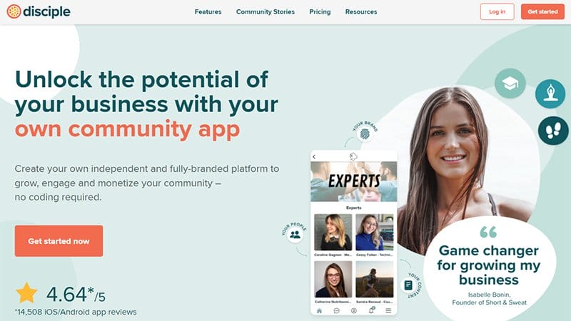 17. Disciple - Best Community Website Example