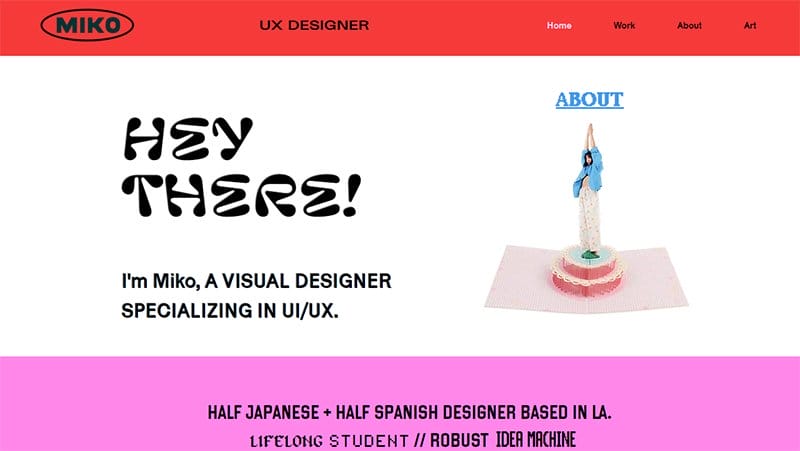17. Miko - Retro Website Design Example