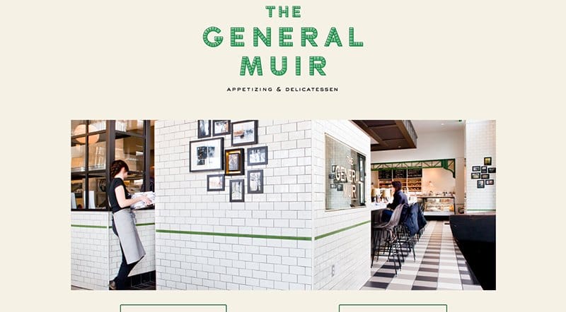 17. The General Muir - Simple & Minimal Website Example