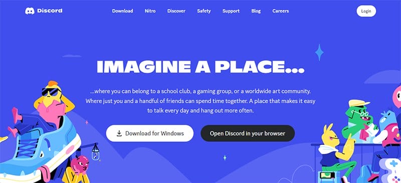 2. Discord - Best Forum Website Design Example