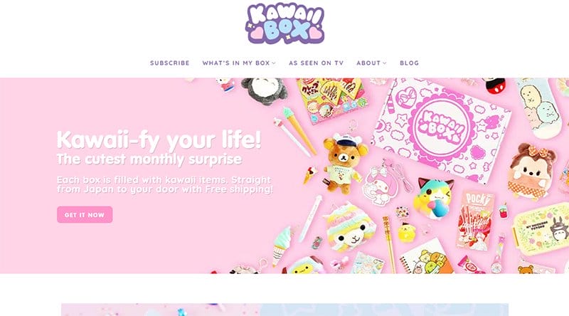 20. Kawaii Box - Powerful WooCommerce Store Example