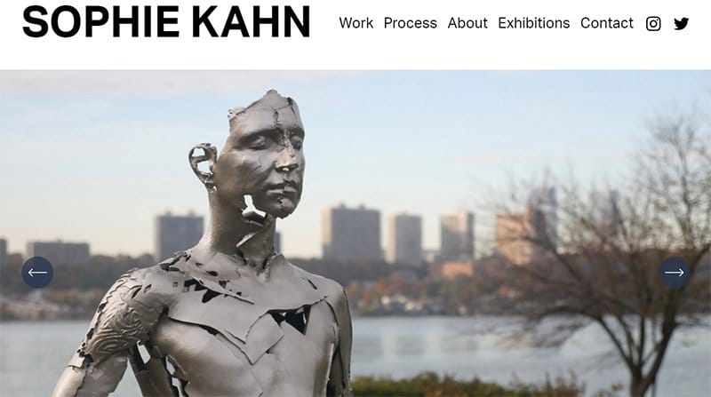 21. Sophie Kahn - Simple & Minimal Website Example