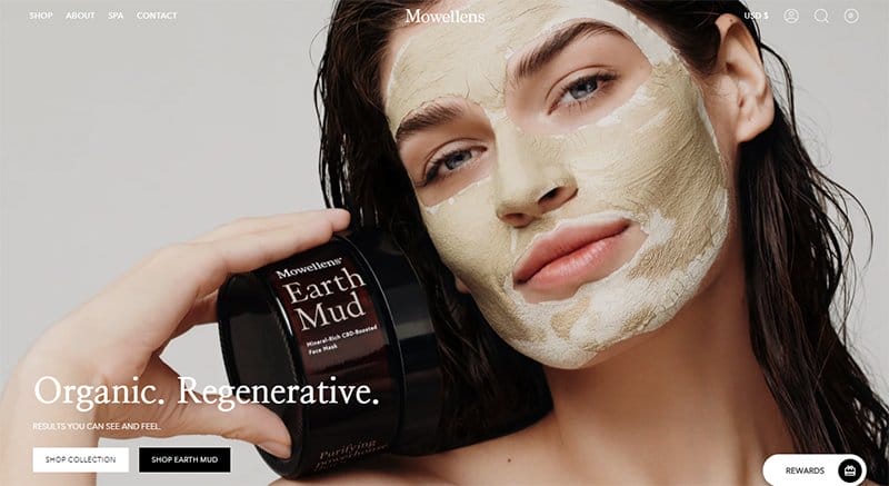 22. Mowellens - Simple & Minimal Website Example