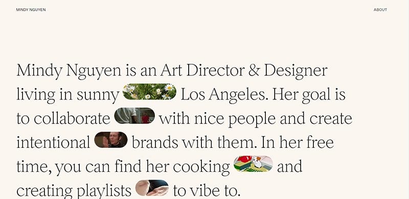 28. Mindy Nguyen - Best Colors For Website Example