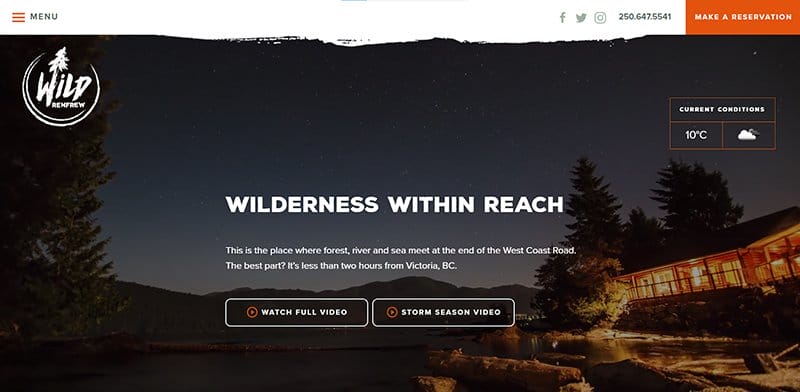 28. Wild Renfrew - Best Website Design Idea Example