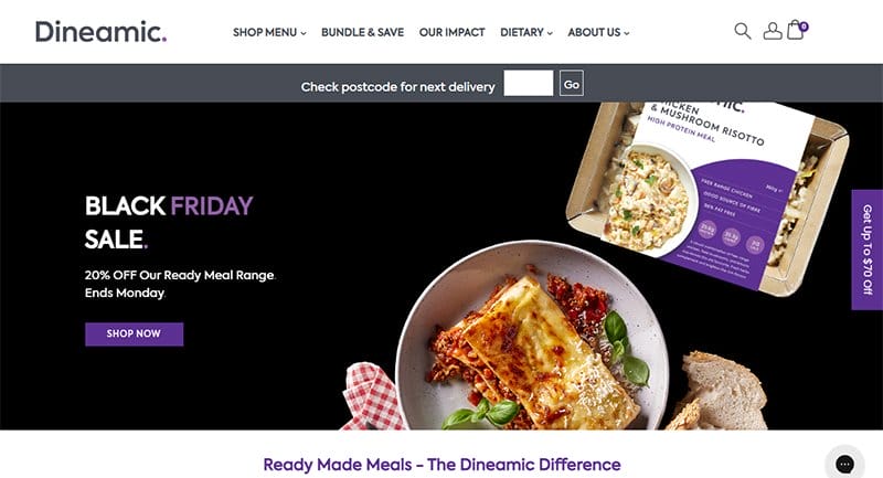 3. Dineamic - Powerful WooCommerce Store Example