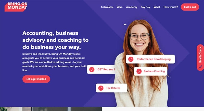 30. Bring On Monday - Best Professional Services Website Example