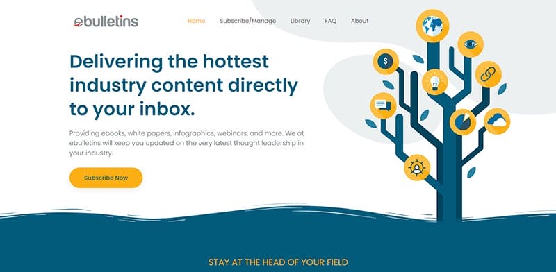 33. ebulletins - Best Colors For Website Example